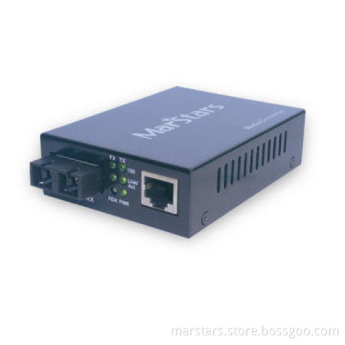10/100 Base-TX to 100 Base-FX Fiber Media Converter, Single Fiber Port, WDM, Supports LFP Function